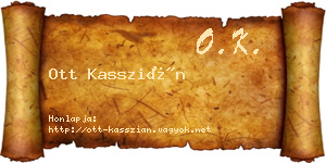 Ott Kasszián névjegykártya